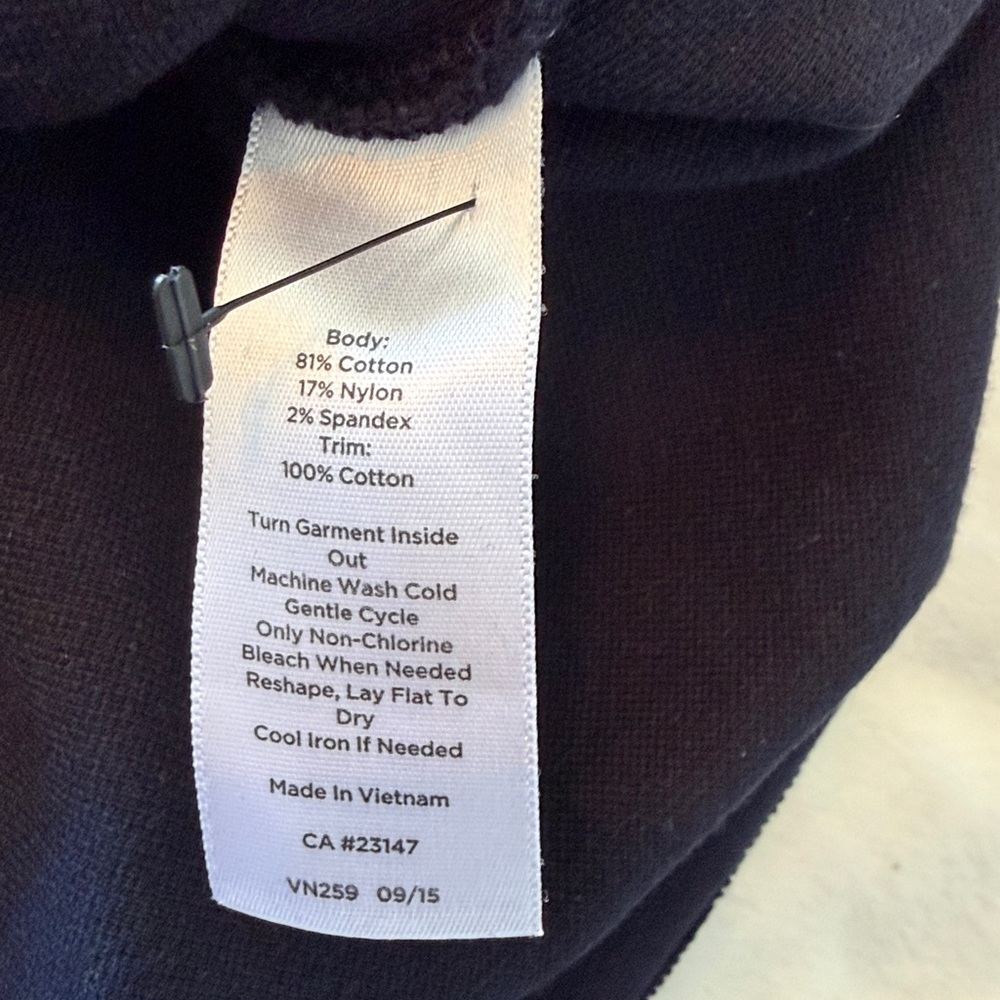 Talbots Navy Dress with Blue-White Stripe Collar - Picture 8 of 8